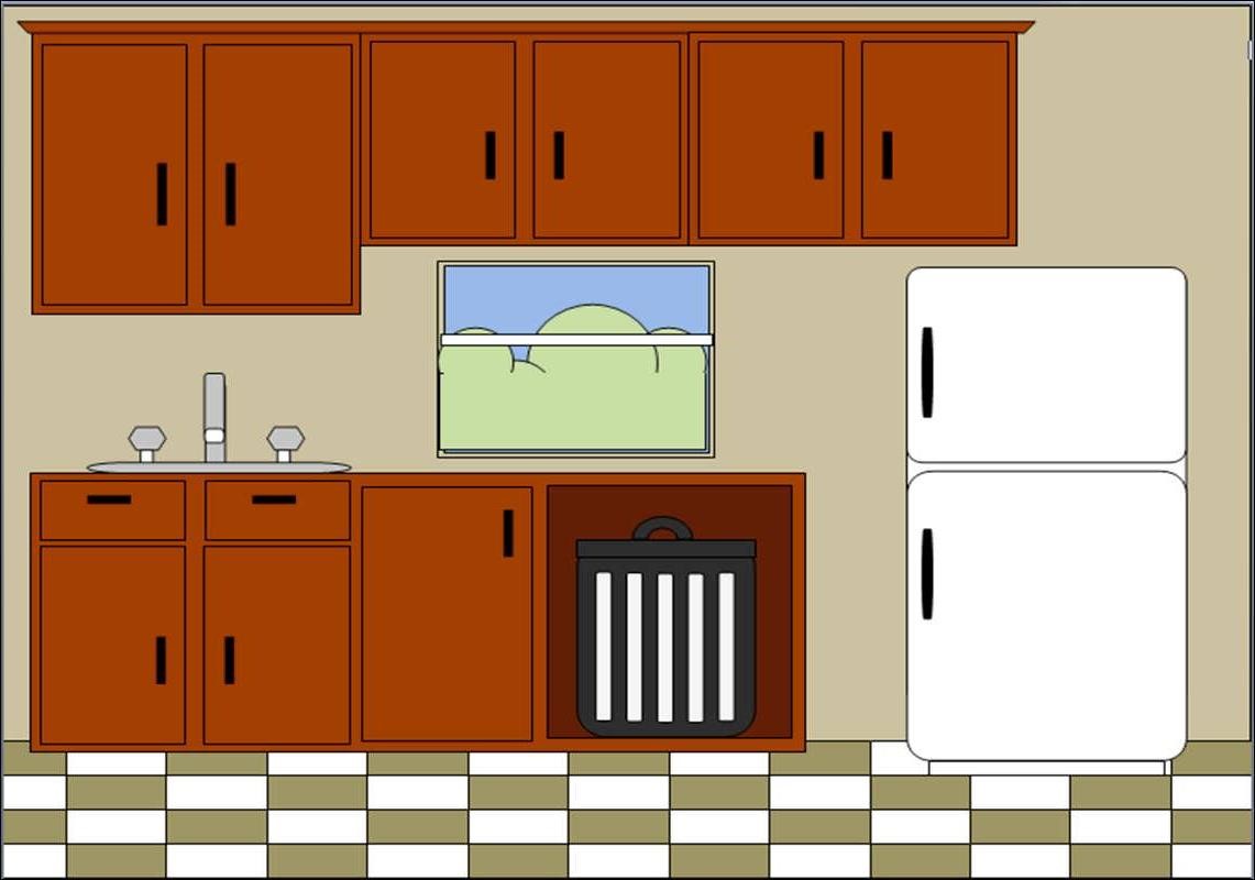 Open kitchen cabinet clipart justcents club