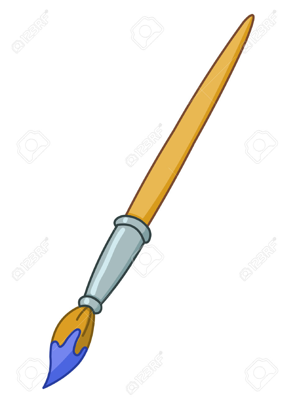 Paintbrush vector paint brush tutorial paint brush vector illustration clipart