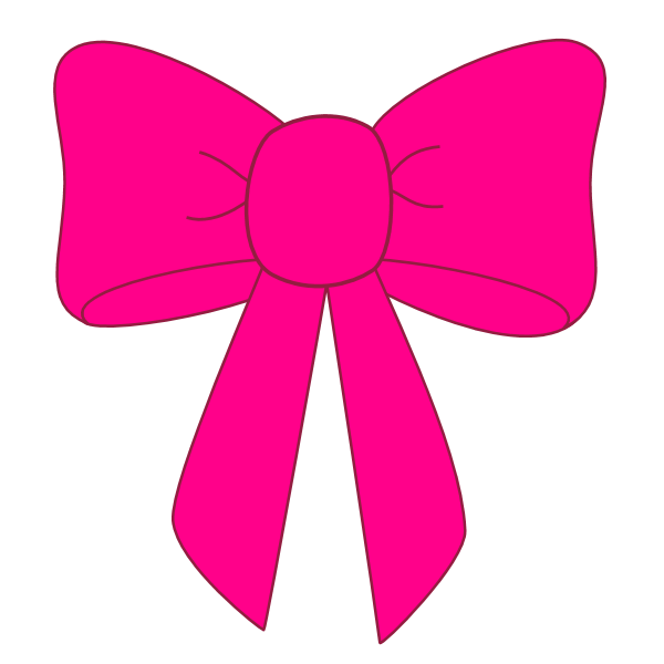 Pink ribbon clip art clipart image