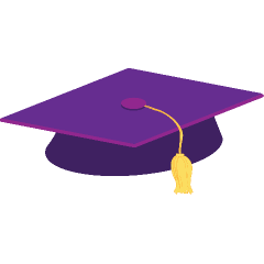 Child Purple Graduation Cap & Gown - Preschool & Kindergarten  – Graduation Cap and Gown – Graduation Attire