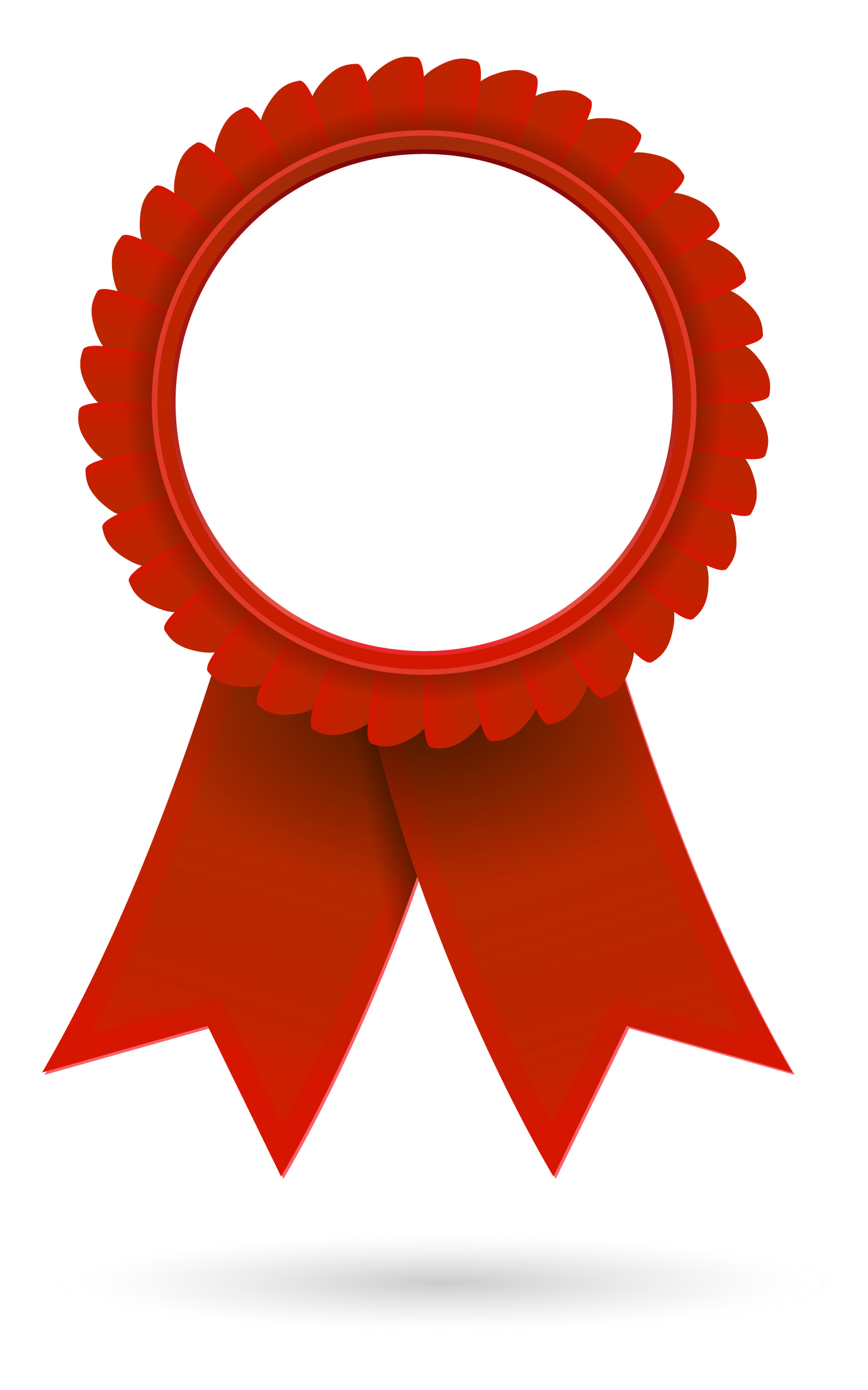 Red award ribbon clipart