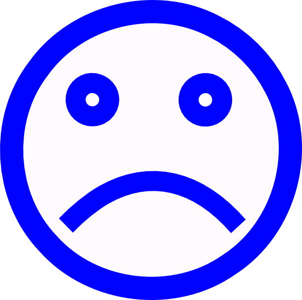 Sad face black and white free clipart images