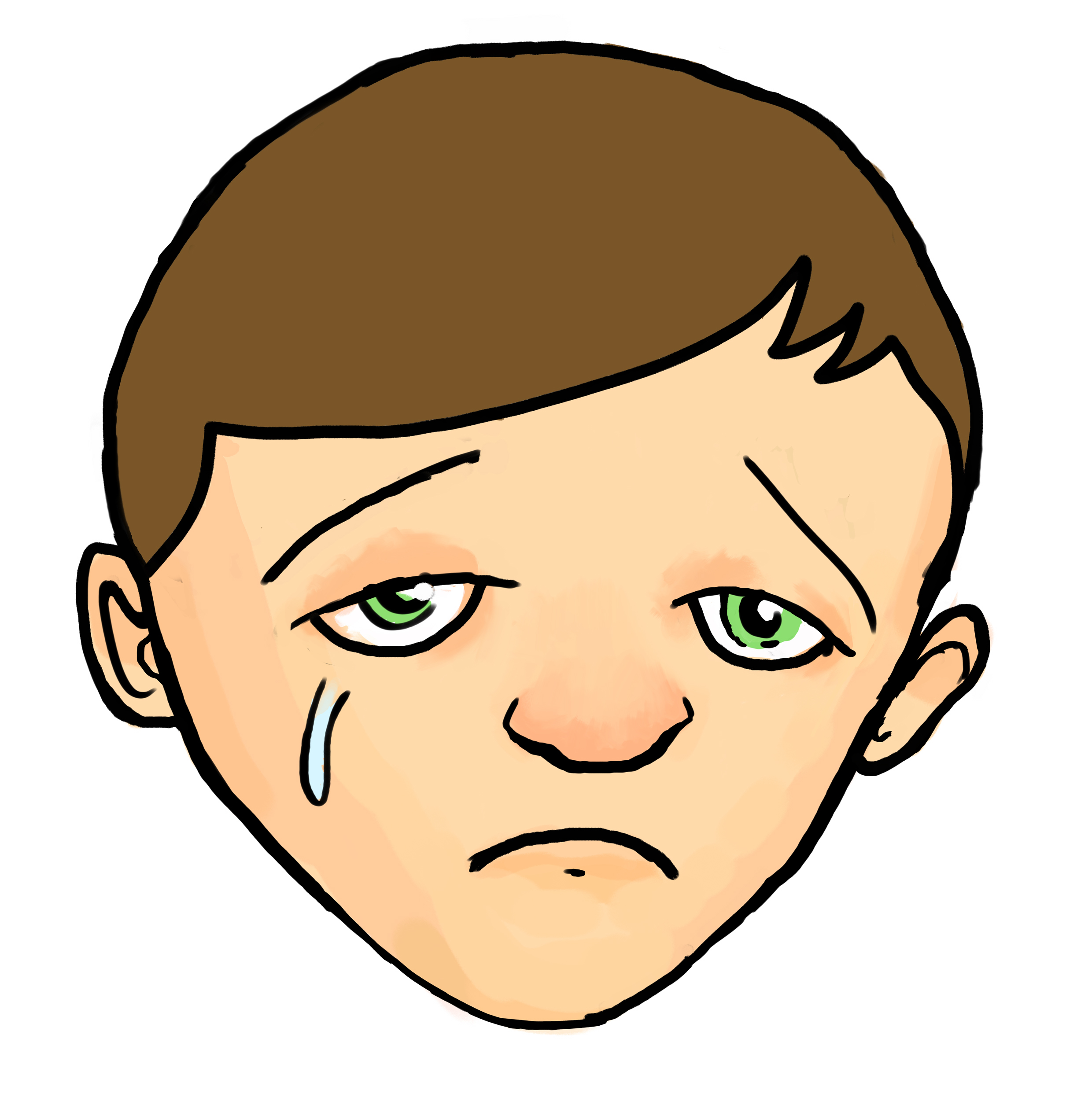 Sad face frowny face clipart cliparts for you clipartcow