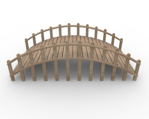 Small bridge free image wooden material cliparts