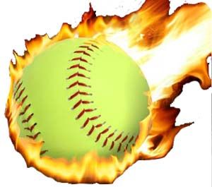 Softball with flames clip art fastpitch softball free article on