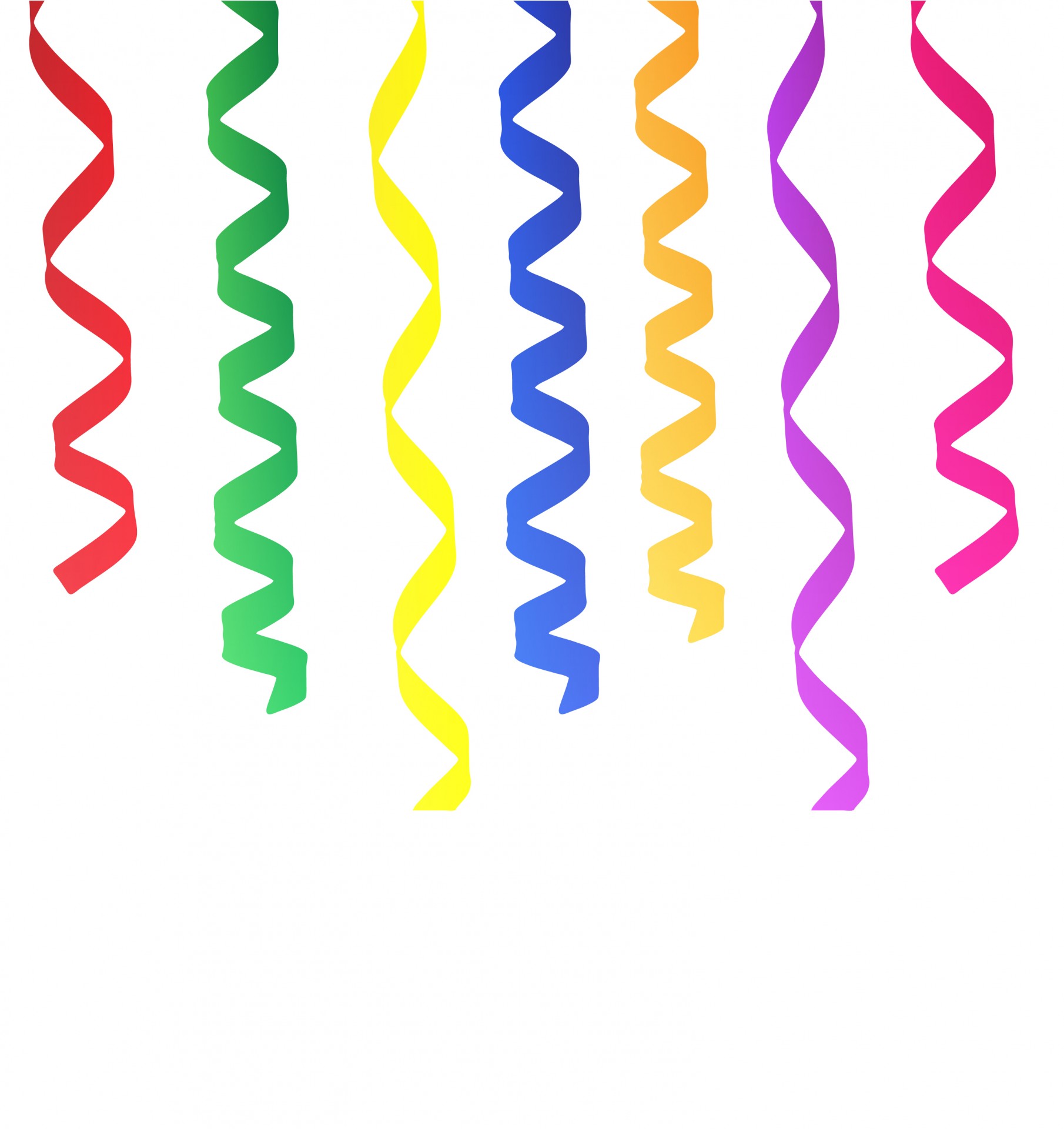 Streamers ribbons colorful clipart free stock photo public