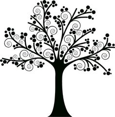 Tree silhouettes clipart clip art family tree clipart clip art