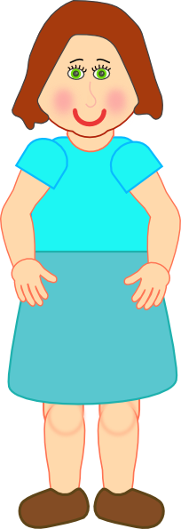 Woman standing clipart free clipart images