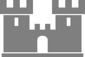 Castle clip art at vector clip art image