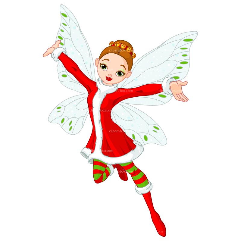 Christmas fairy clipart