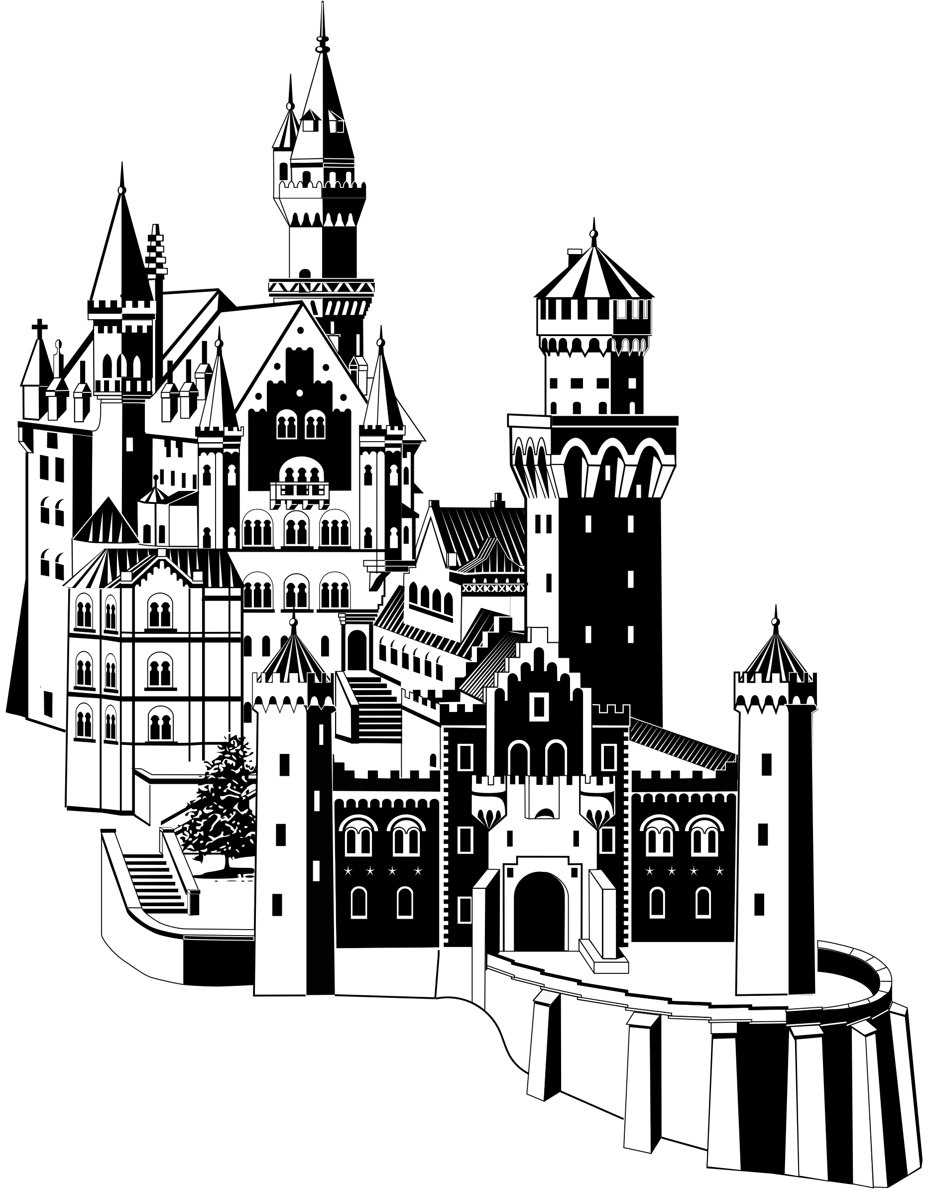 Clipart neuschwanstein castle