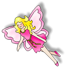 Fairy clip art fairies dressed in pink shadowed 2