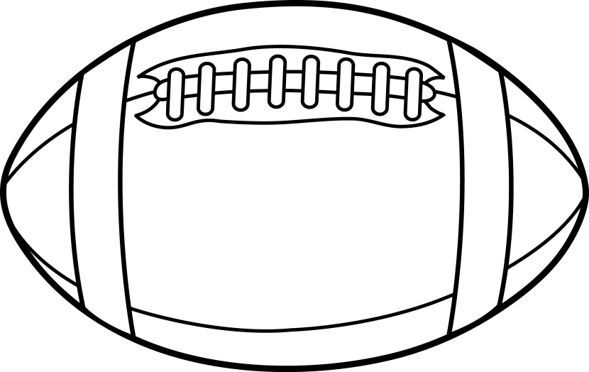 Football field football laces clip art