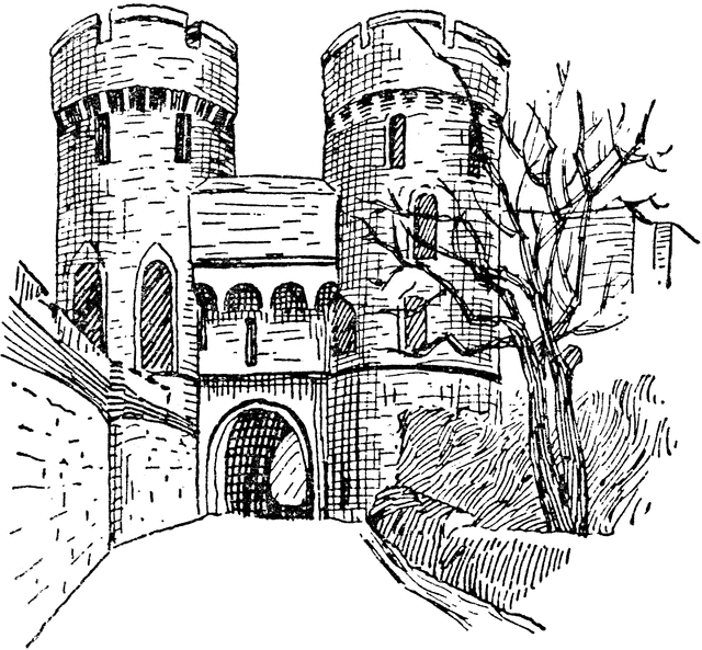 Free castle clipart image 2