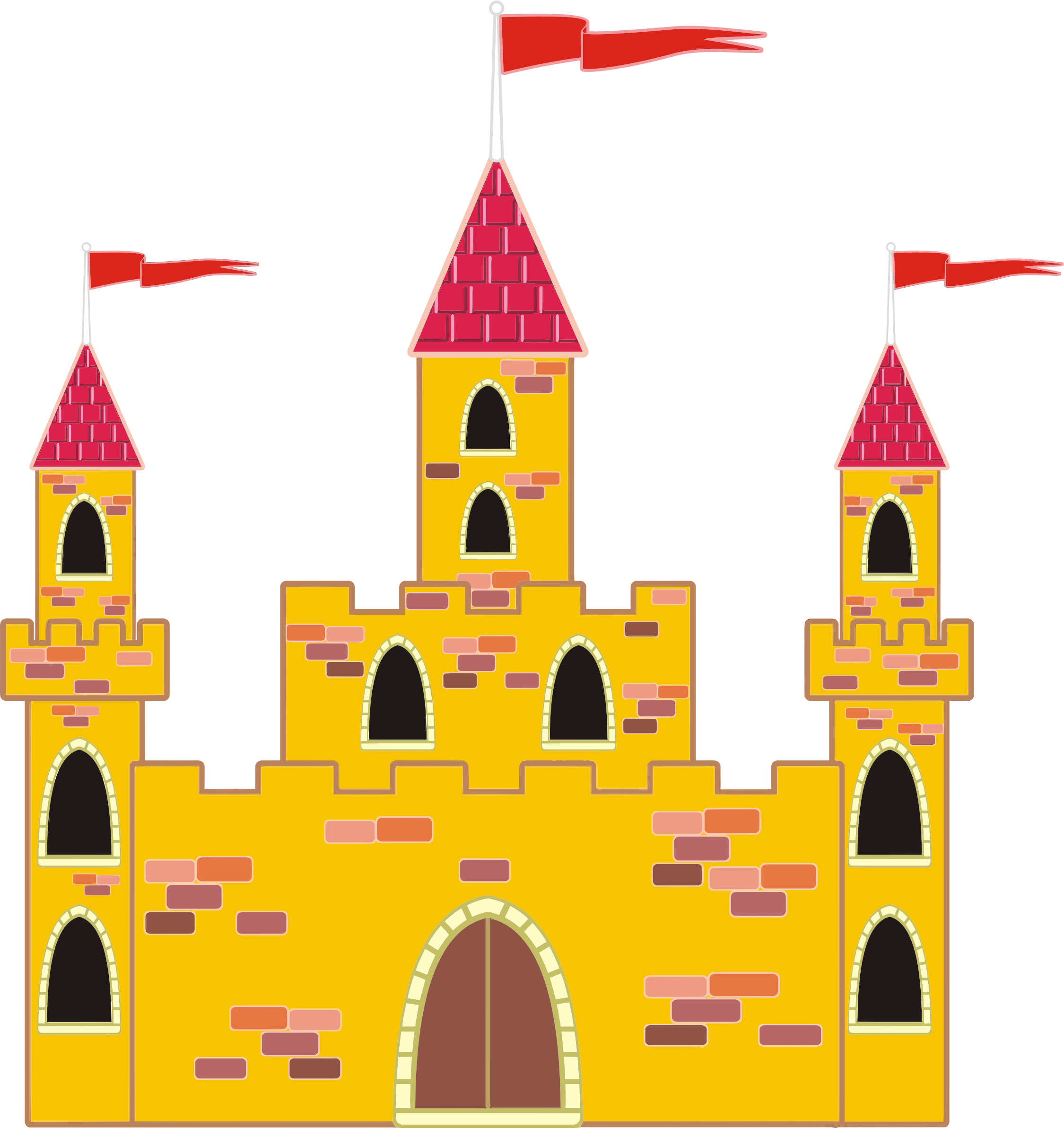 Gallery for medieval castle clipart pennant