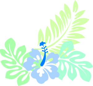 Hawaiian blue clip art at clker vector clip art