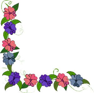Hawaiian clip art borders floral clip art images floral stock