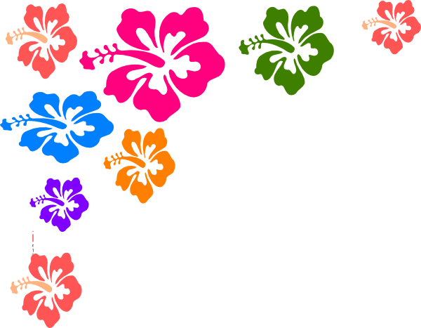Hawaiian flower border clip art free clipart images image