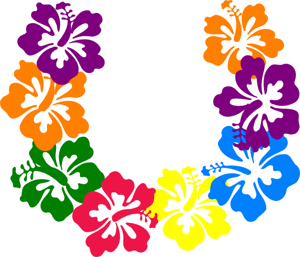 Hawaiian flower clip art borders free clipart images 3
