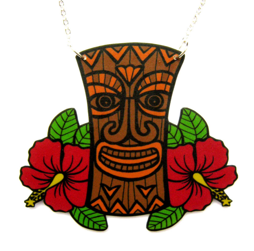 Hawaiian tiki clip art