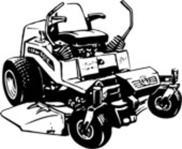 Lawn mower lawn mowing silhouettes clipart clipart kid 2