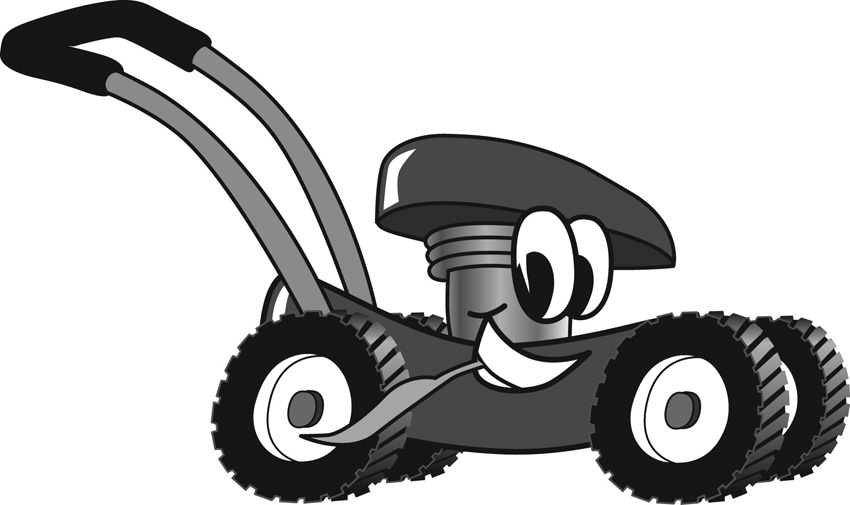 Lawn mower lawn mowing silhouettes clipart clipart kid