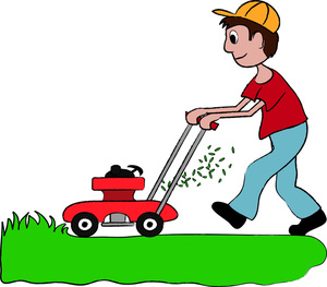 Lawn mower mowing clipart clipart kid