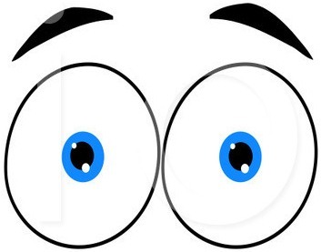 Looking eyes clip art free clipart images
