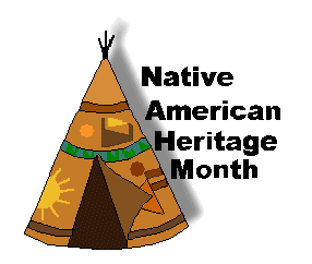 Native american heritage month clip art teepees
