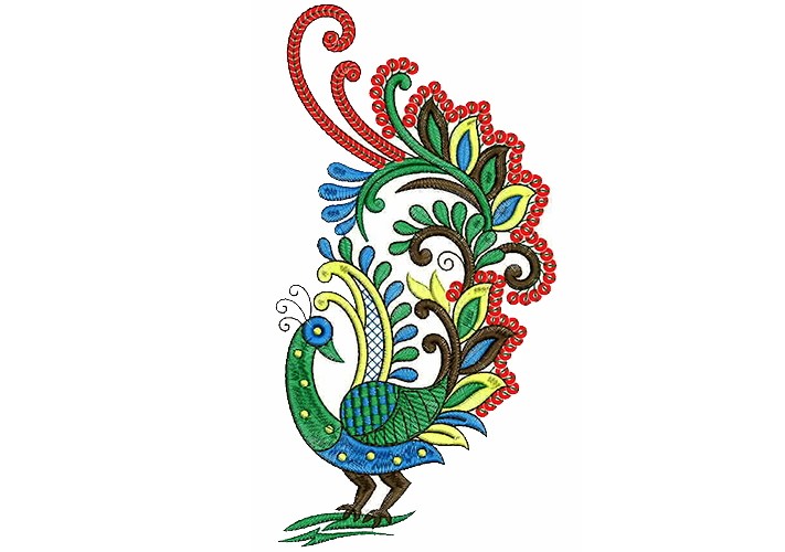 Peacock clipart embroidery designs for you 2