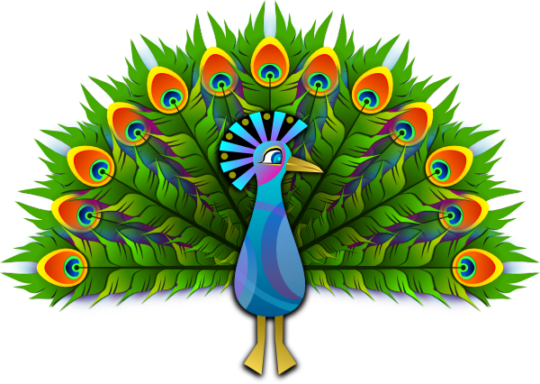 Peacock free to use clip art - Clipartix