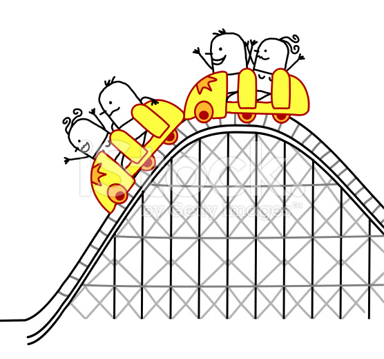 People riding a roller coaster stock vector art istock clip art
