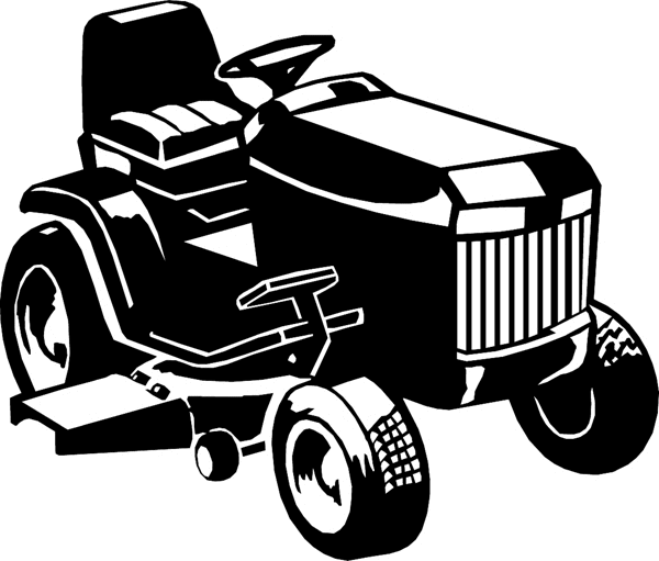 Riding lawn mower with no background clipart clipart kid