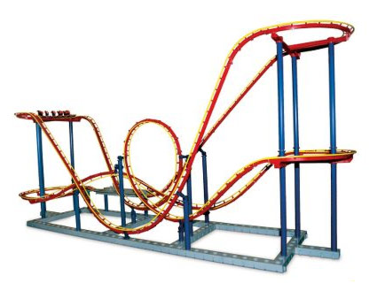 Roller coaster loop clipart