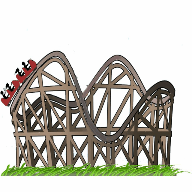 Roller coaster thought of the day jewels art creation clip art