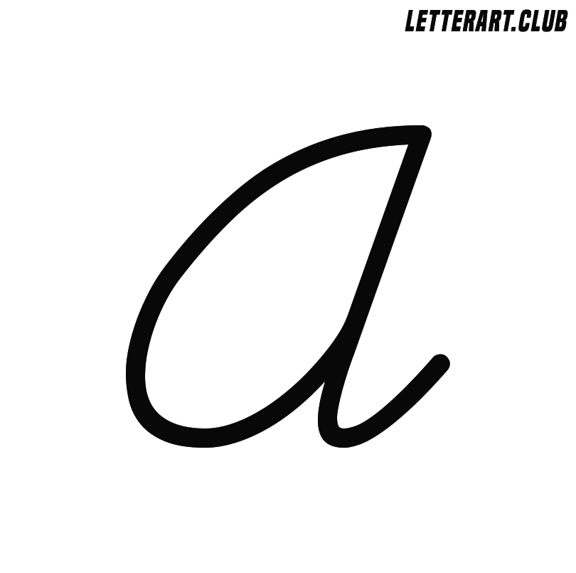 Stately cursive fonts stylish to print small and capital letter clip art