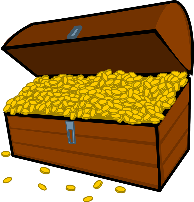 Treasure chest free to use clip art