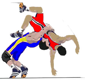 Wrestling clipart free clipart images