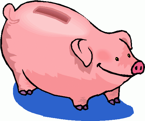 3d piggy bank clipart