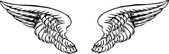 Free vector angel wings cliparts - Clipartix