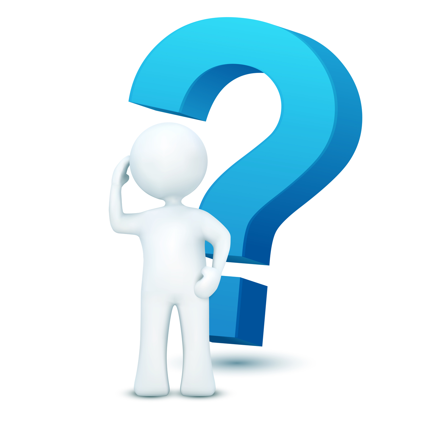 Asking probing questions clipart
