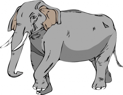 Big elephant clipart