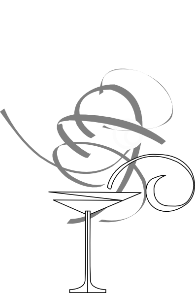 Black and white martini glass clip art vector clip art