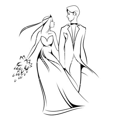 Bride and groom clipart 3 bride and groom silhouette image 2