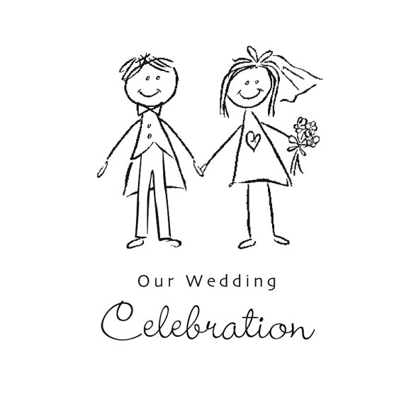 Bride and groom clipart black and white weddingdecoration 2