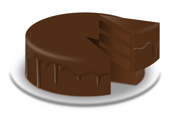 Chocolate cake free clipart clipart kid