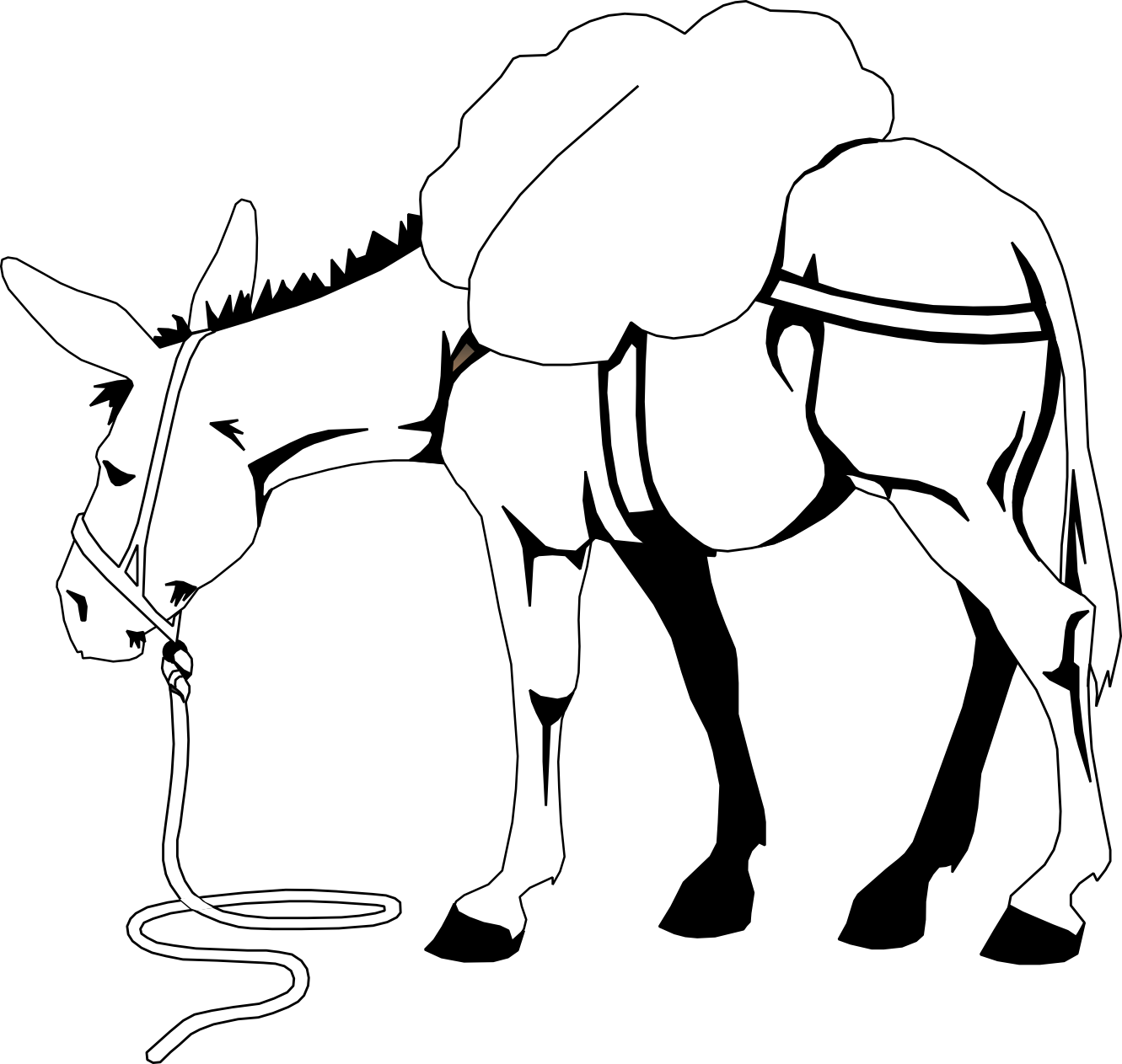 Clip art donkey clipart