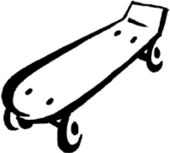 Clipart of skateboard clipart – Clipartix