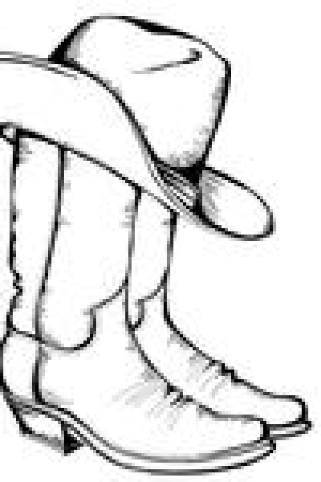 Cowboy boots and hat clipart oksyxle footwearpedia