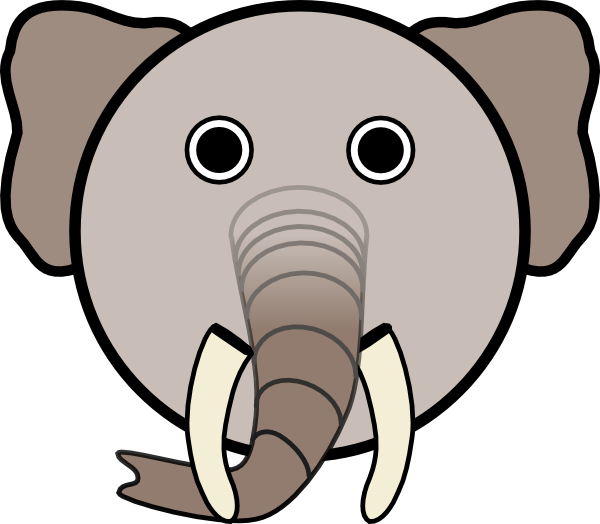 Elephant head clipart clipart kid